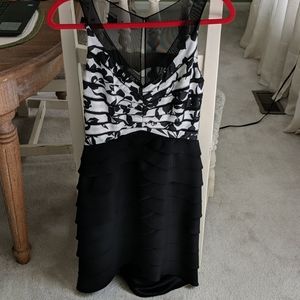 Gorgeous Black & White Cocktail Dress